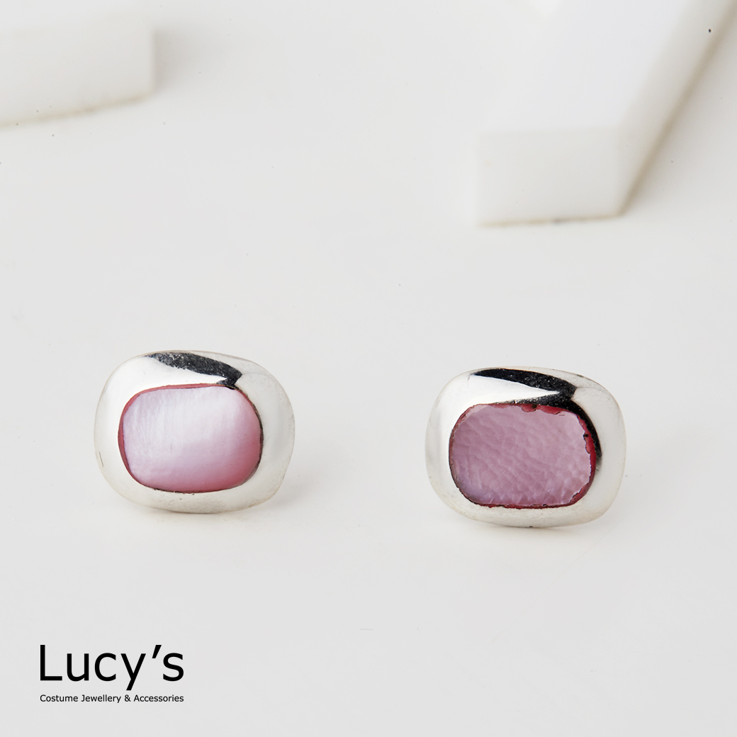 925純銀 光映方影 耳環 (二色) (112020/112021)