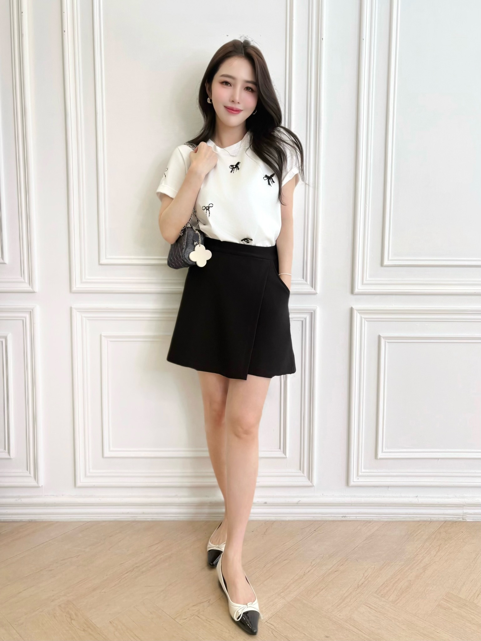 網球甜心!彈性短褲裙