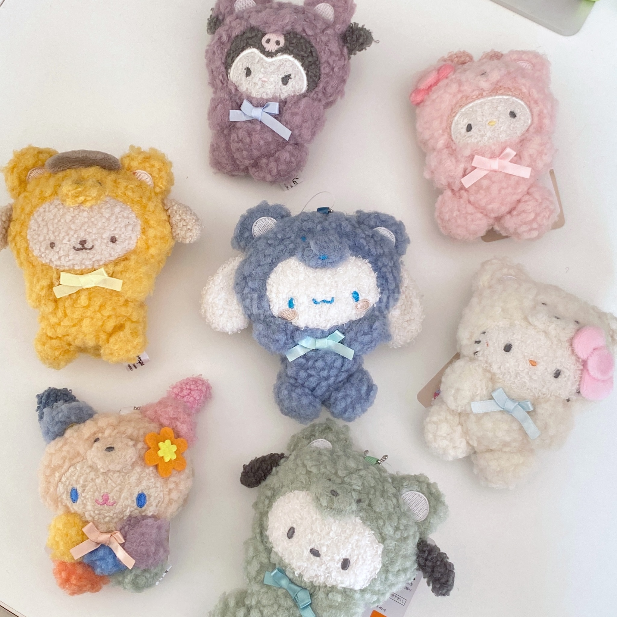 #部分現貨  🇯🇵日本 三麗鷗 × AS KNOW AS plus 蓬鬆小熊系列 吊飾娃娃