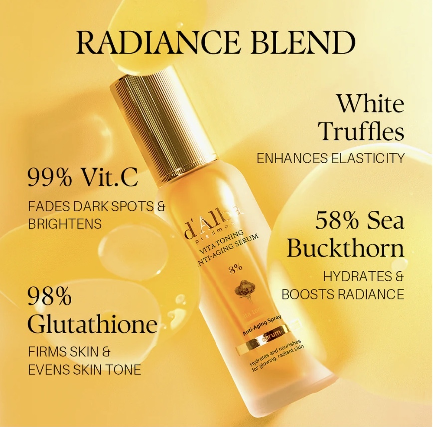 【入LIVECODE享直播限定最抵價！】【d'Alba品牌方邀請✨弘大封館 X 超正獨家優惠】d'Alba Vita Toning Anti-Agin Spray Serum 8% 升級配方修復抗衰老噴霧 70ml