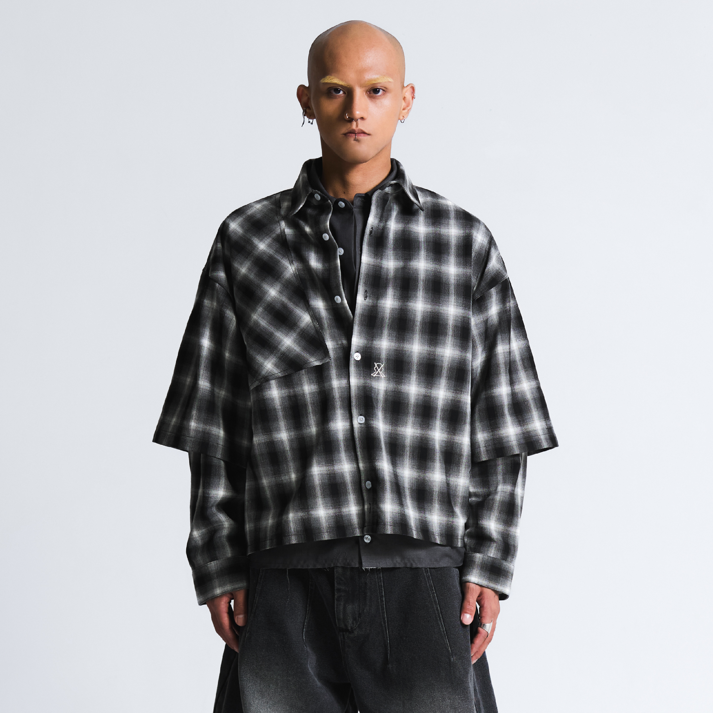 Wall Of Sound "LINOLEUM" Check Shelter Shirt