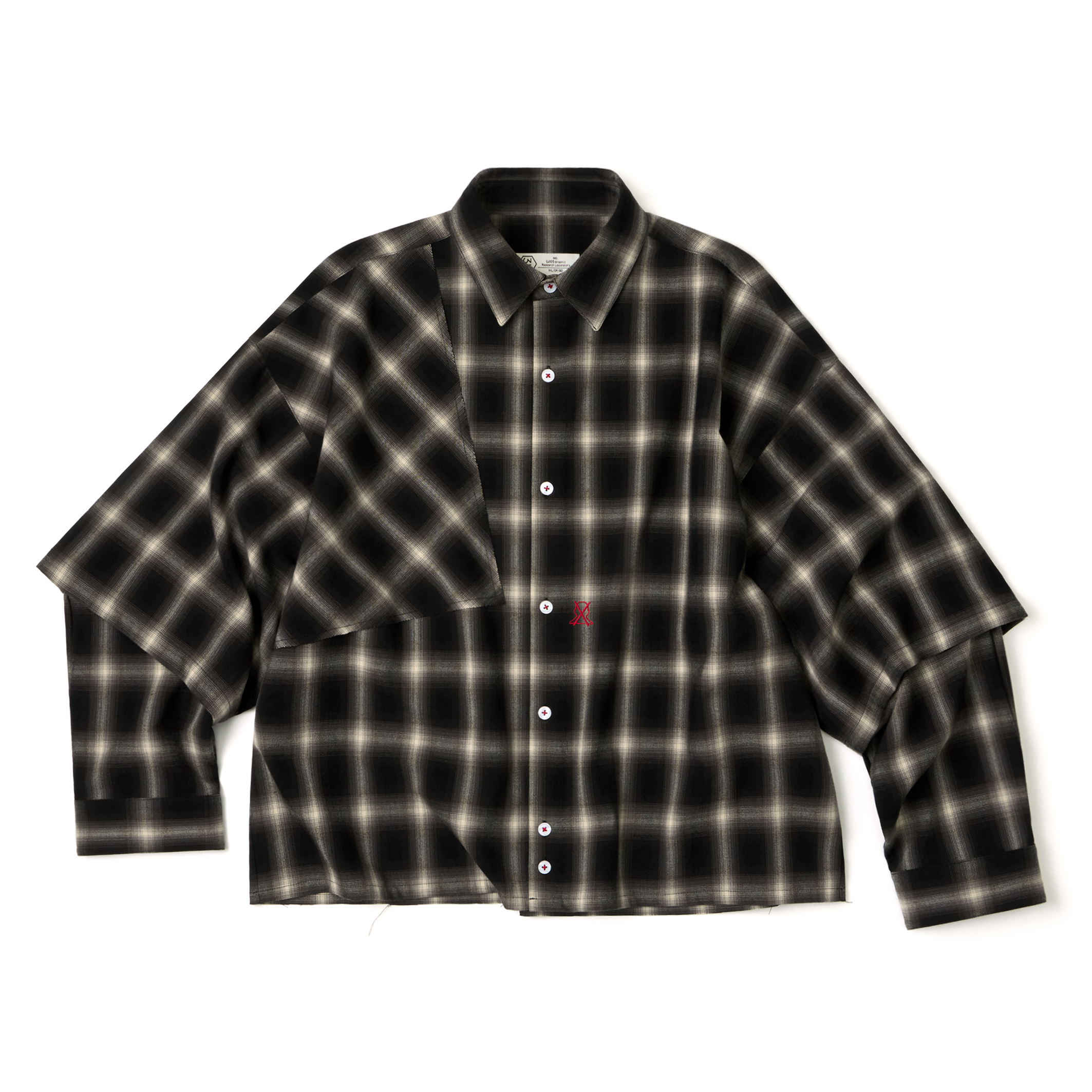 Wall of Sound - 2:10/“LINOLEUM”Check Shelter Shirt - Brown