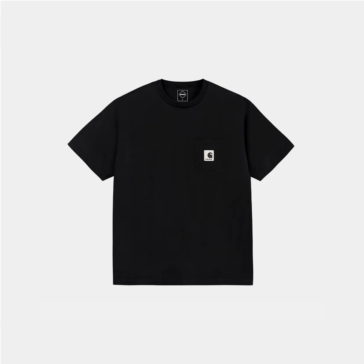 -(E2d05)-CARHARTT WIP X F.C.REAL BRISTOL POCKET S/S TEE F.C.R.B 聯名款 LOGO 口袋T 黑色/深藍/白色-A261050