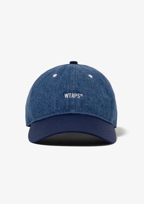 -(B05)-WTAPS T-6M 07 / CAP / COTTON. DENIM 牛仔布 棒球帽 14盎司 刺繡圖案 藍色-261HCDT-HT11