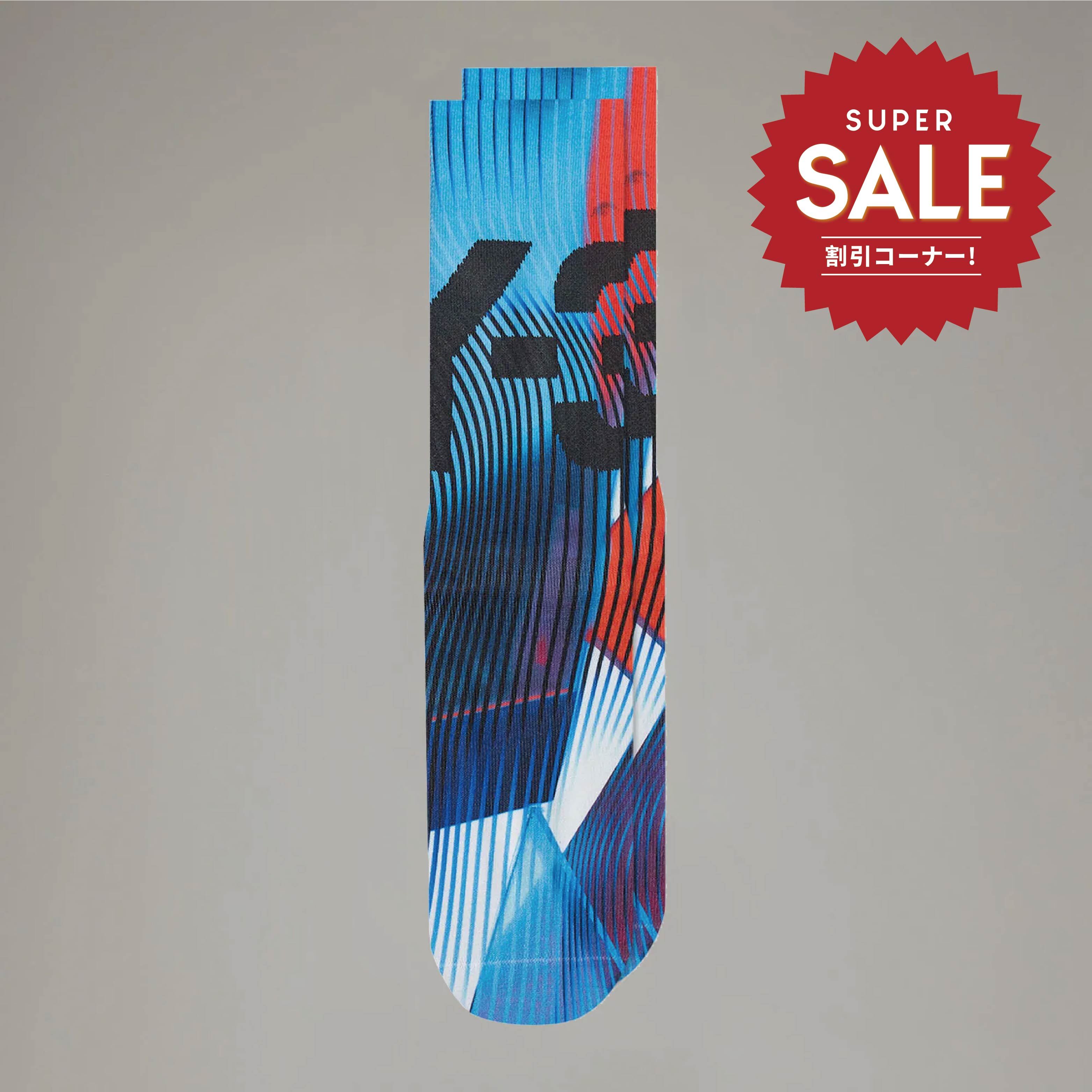 【 Y-3 AOP SOCK 長襪 - 藍 】