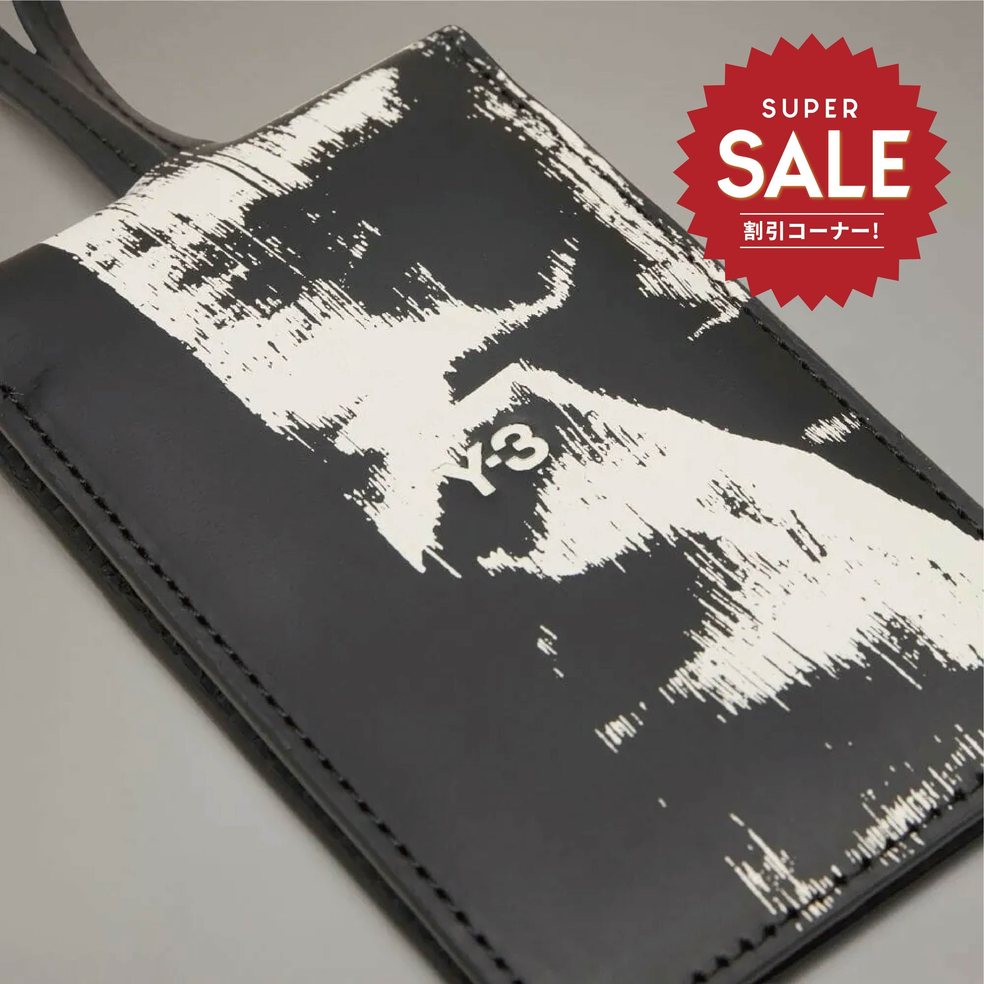 【 Y-3 AOP LANYARD皮革卡夾 - 黑 】