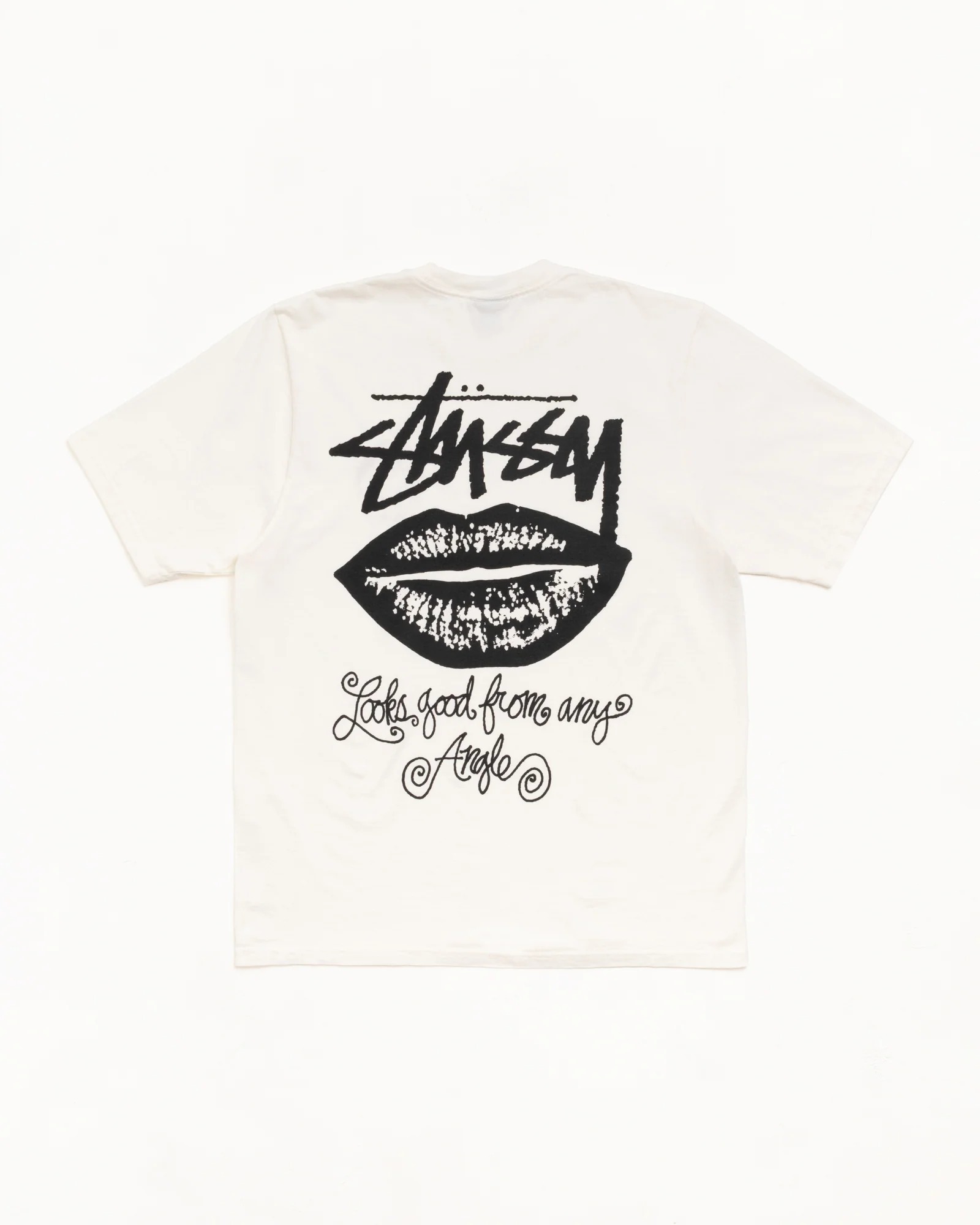 STUSSY ANY ANGLE TEE PIGMENT DYED Natural 米白色