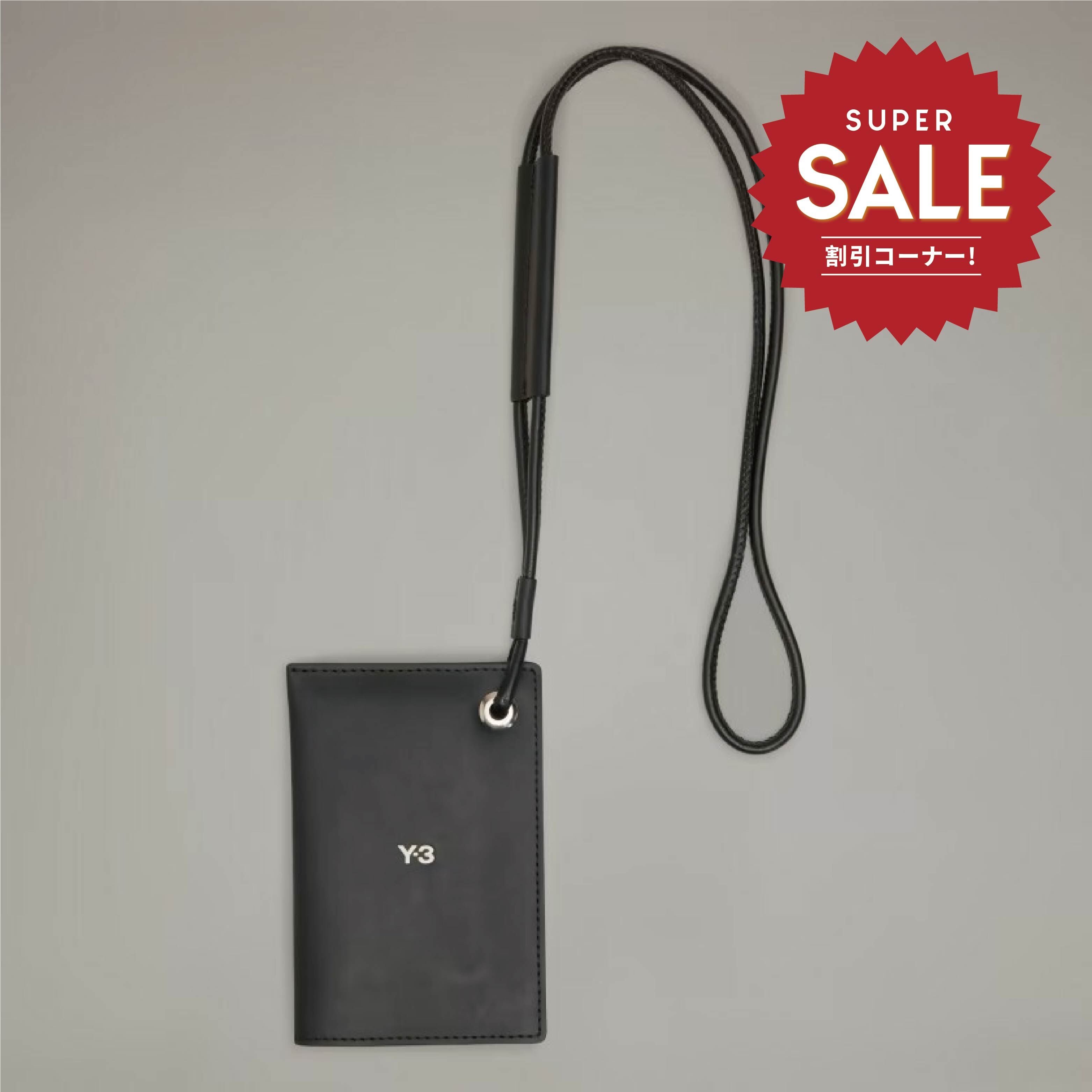 【 Y-3 CARD HOLDER 皮革卡夾包 - 黑 】