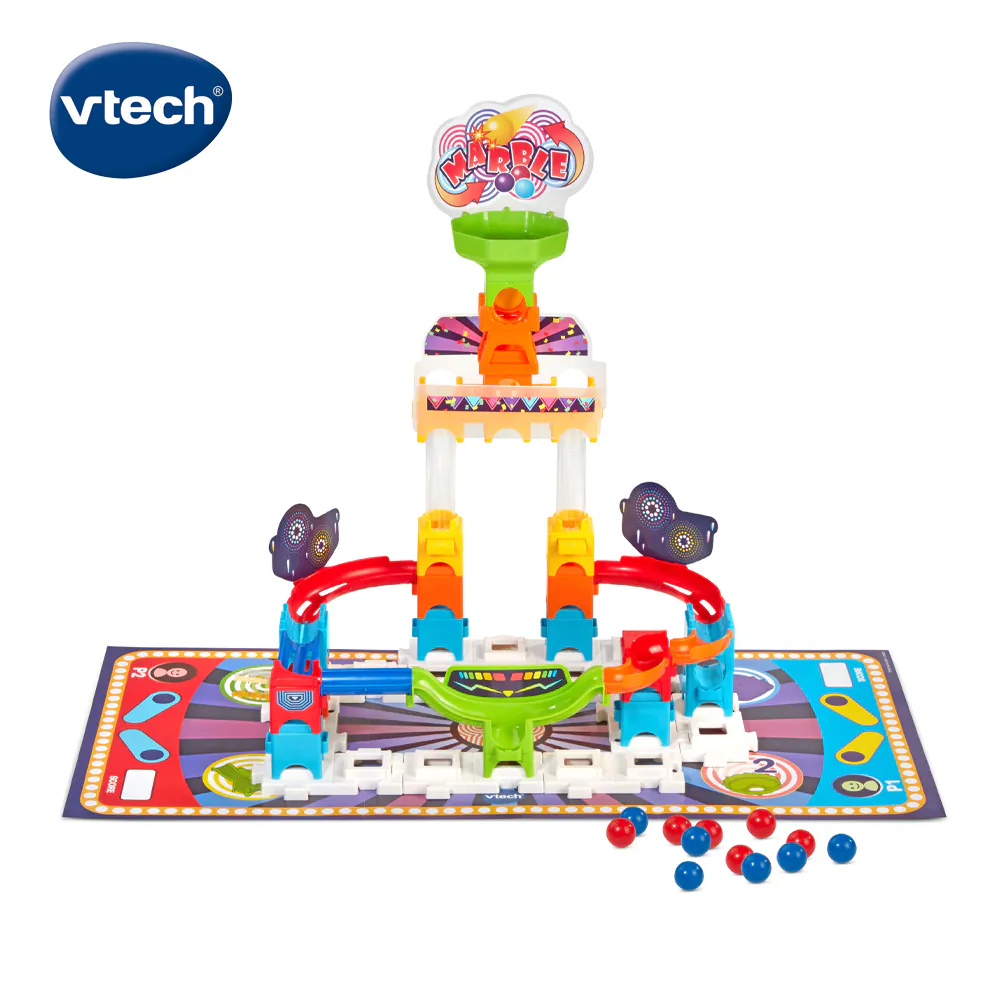 《 英國Vtech 》 智能滾球積木建構軌道組-競賽遊戲