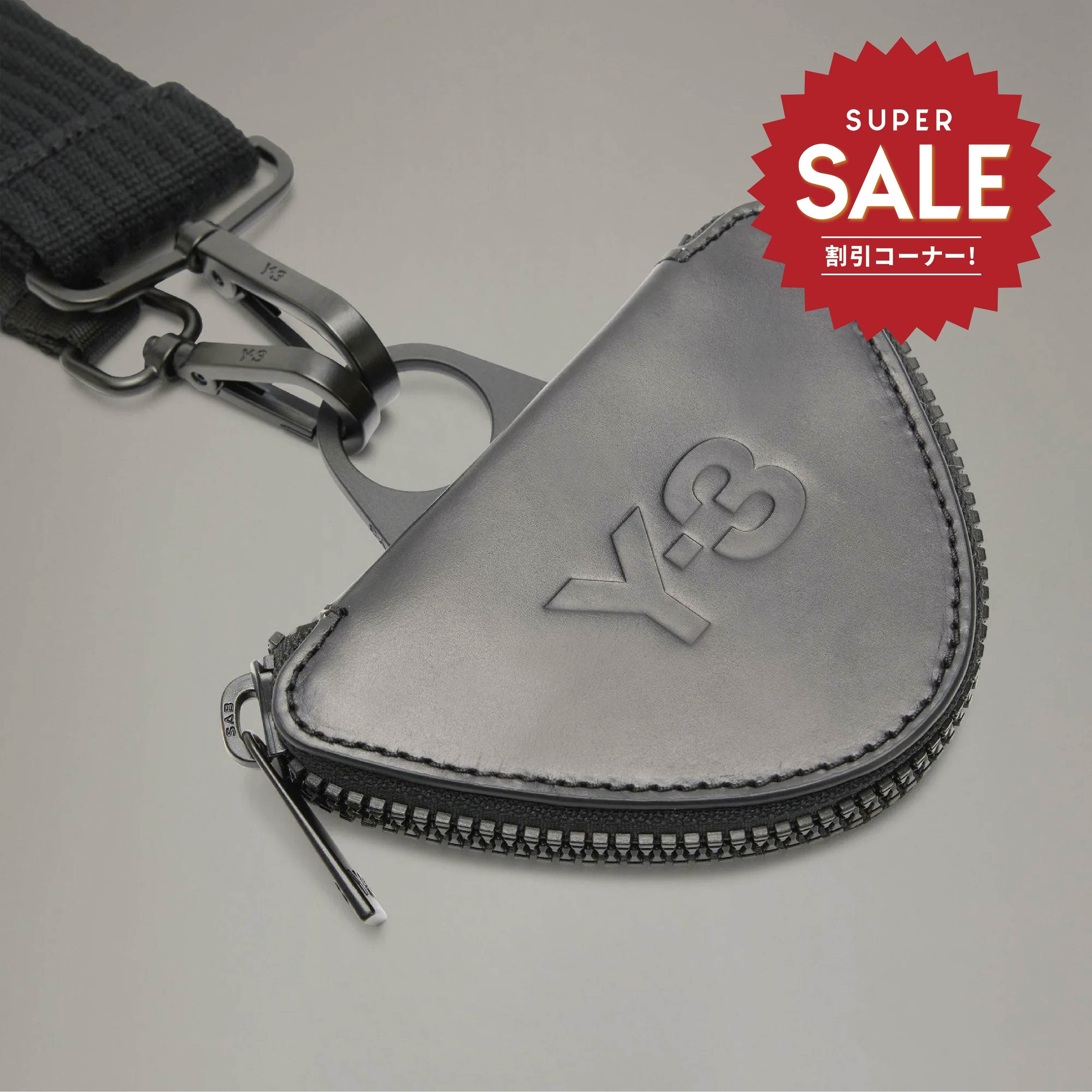 【 Y-3 LANYARD 皮革零錢包 - 黑 】