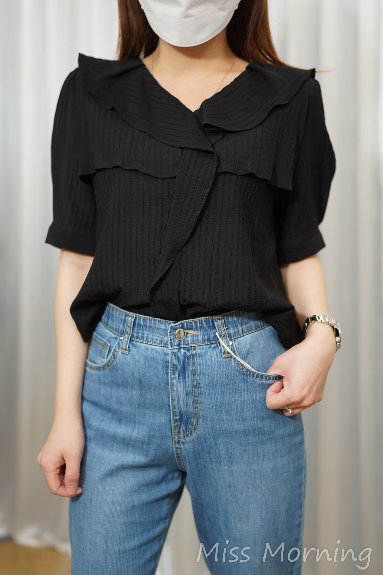 直條紋款上衣(15148)