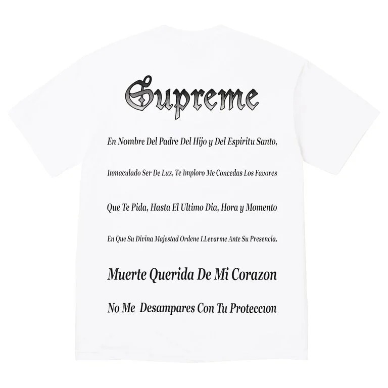 Supreme SS26 Grim Reaper Tee White