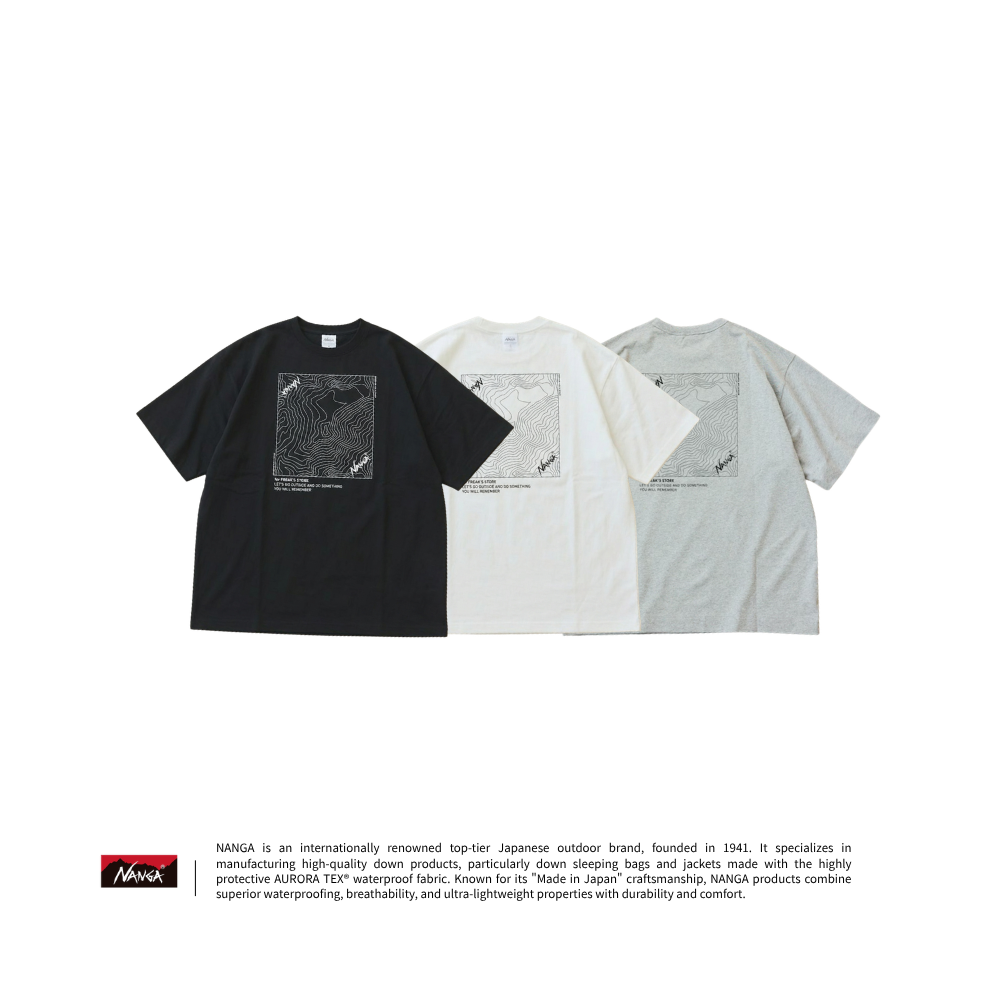 "代購" NANGA 別注款 ECO HYBRID 寬鬆 地圖 短踢