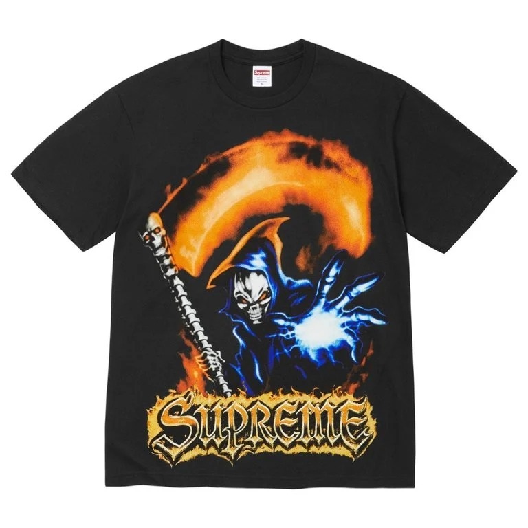 Supreme SS26 Grim Reaper Tee Black