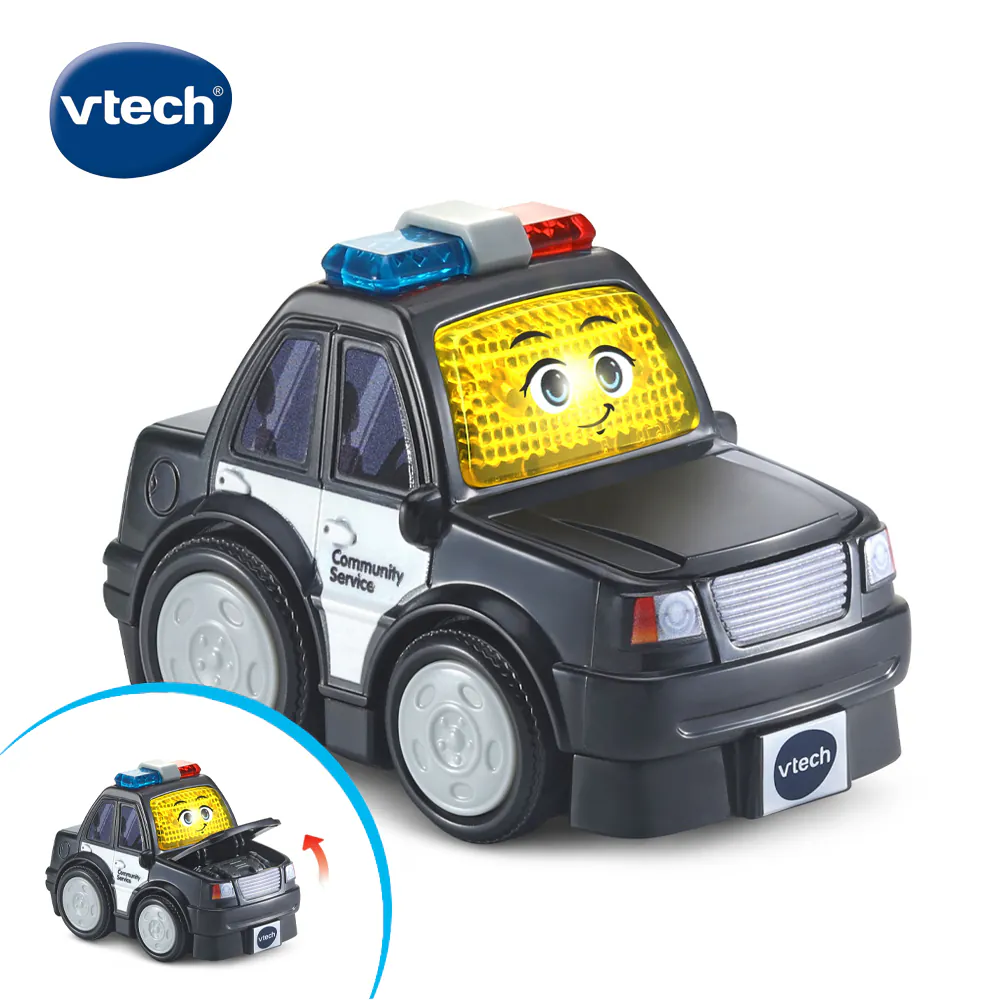 《 英國Vtech 》 聲光城市嘟嘟車 - 巡邏車