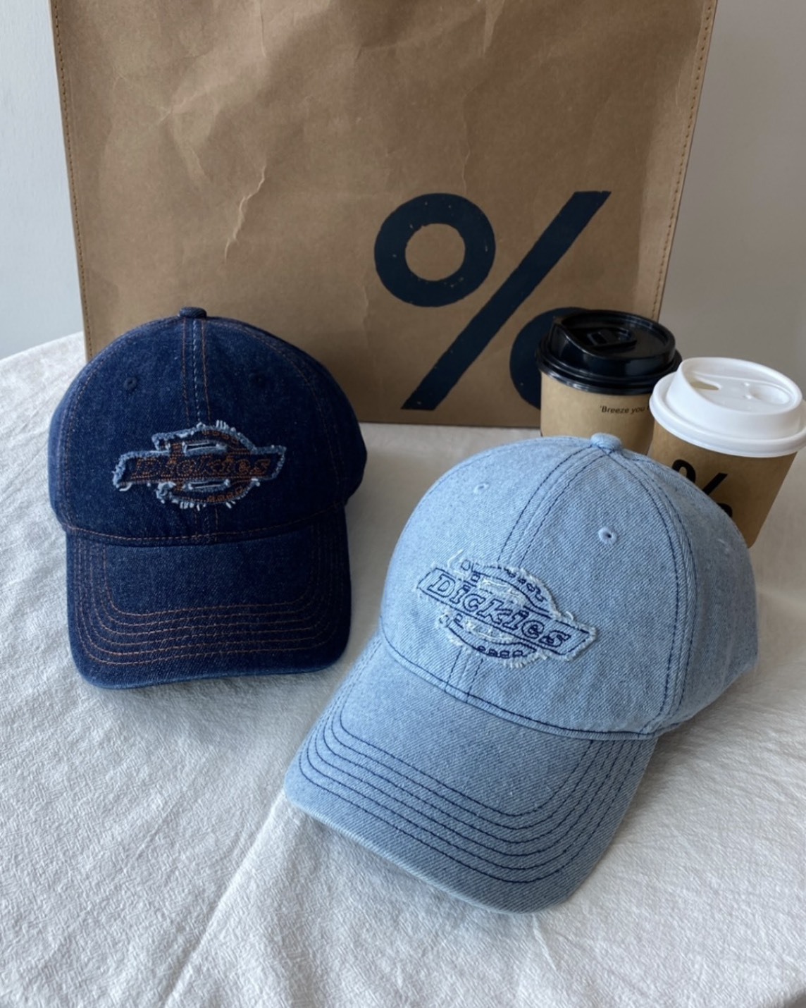 DICKIES 刺繡 水洗牛仔 老帽 棒球帽 男女同款