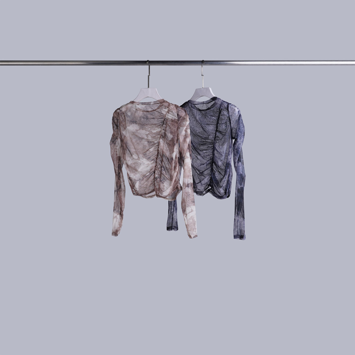 微透抓褶渲染上衣 | 2色