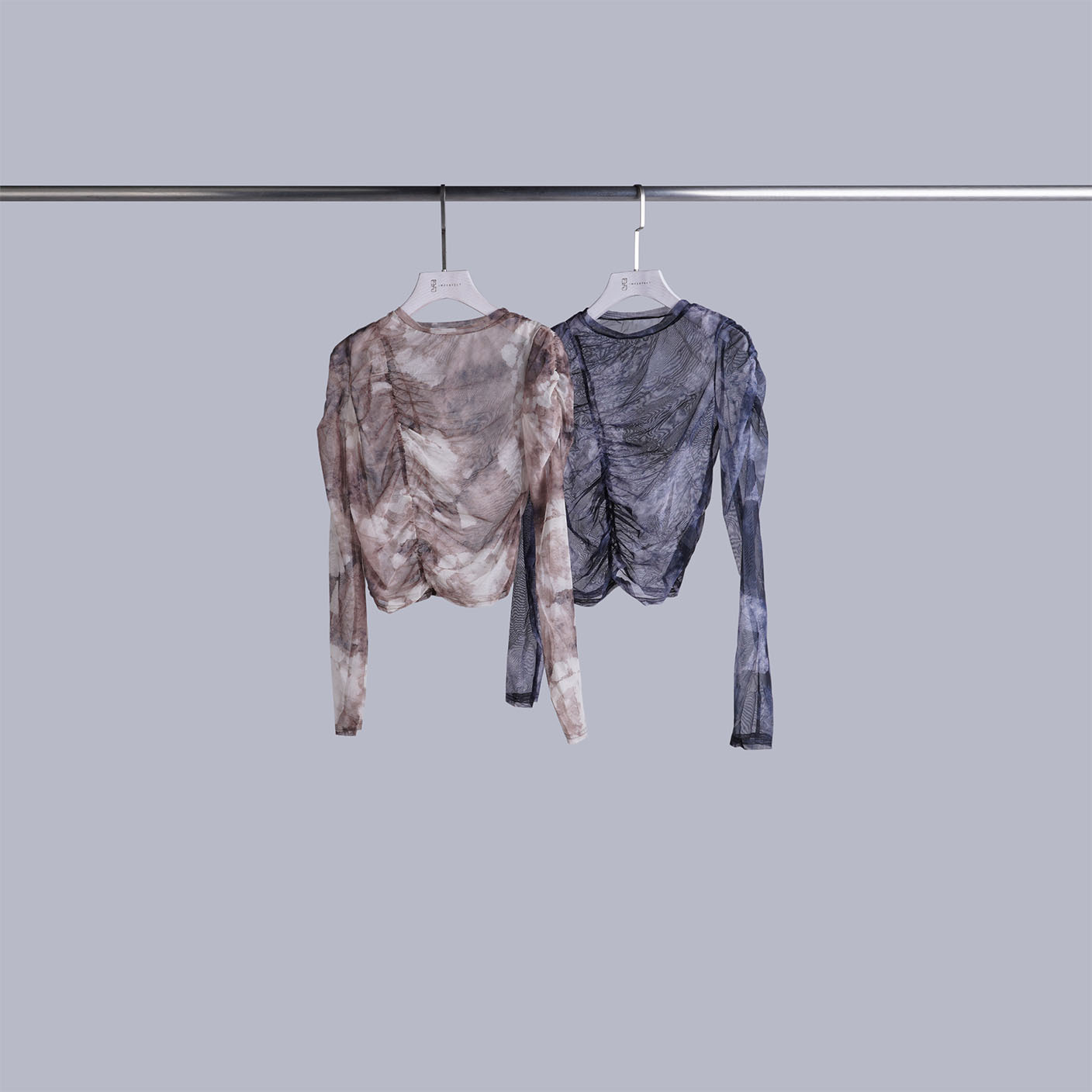 微透抓褶渲染上衣 | 2色
