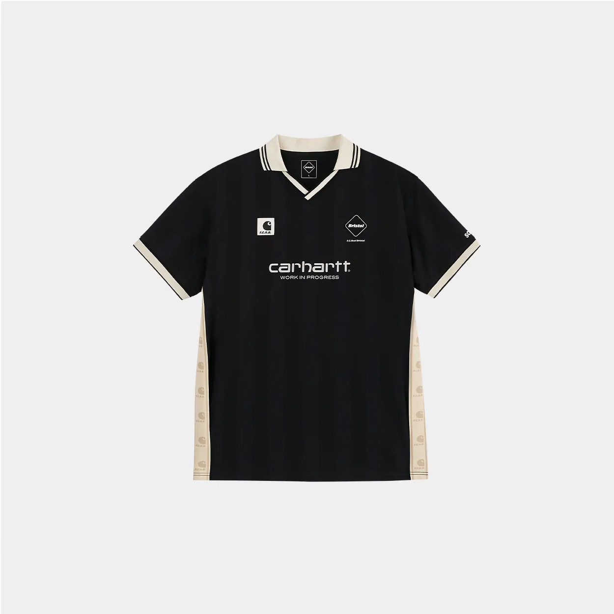 CARHARTT WIP X F.C.REAL BRISTOL GAME SHIRTS F.C.R.B 聯名款 快乾 球衣 黑/白-A261049