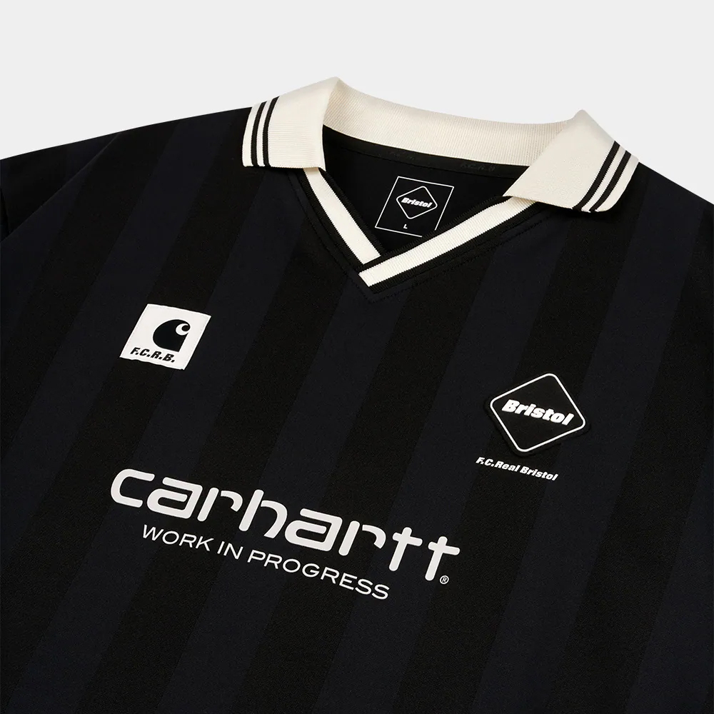 CARHARTT WIP X F.C.REAL BRISTOL GAME SHIRTS F.C.R.B 聯名款 快乾 球衣 黑/白-A261049