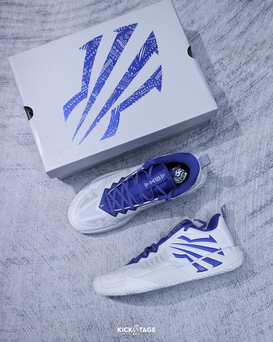 （連線代購商品）男鞋 ANTA KAI TEAM 2 達拉斯 白藍 緩震 耐磨 籃球鞋 實戰鞋【112621622-5】Kyrie Irving  歐文2