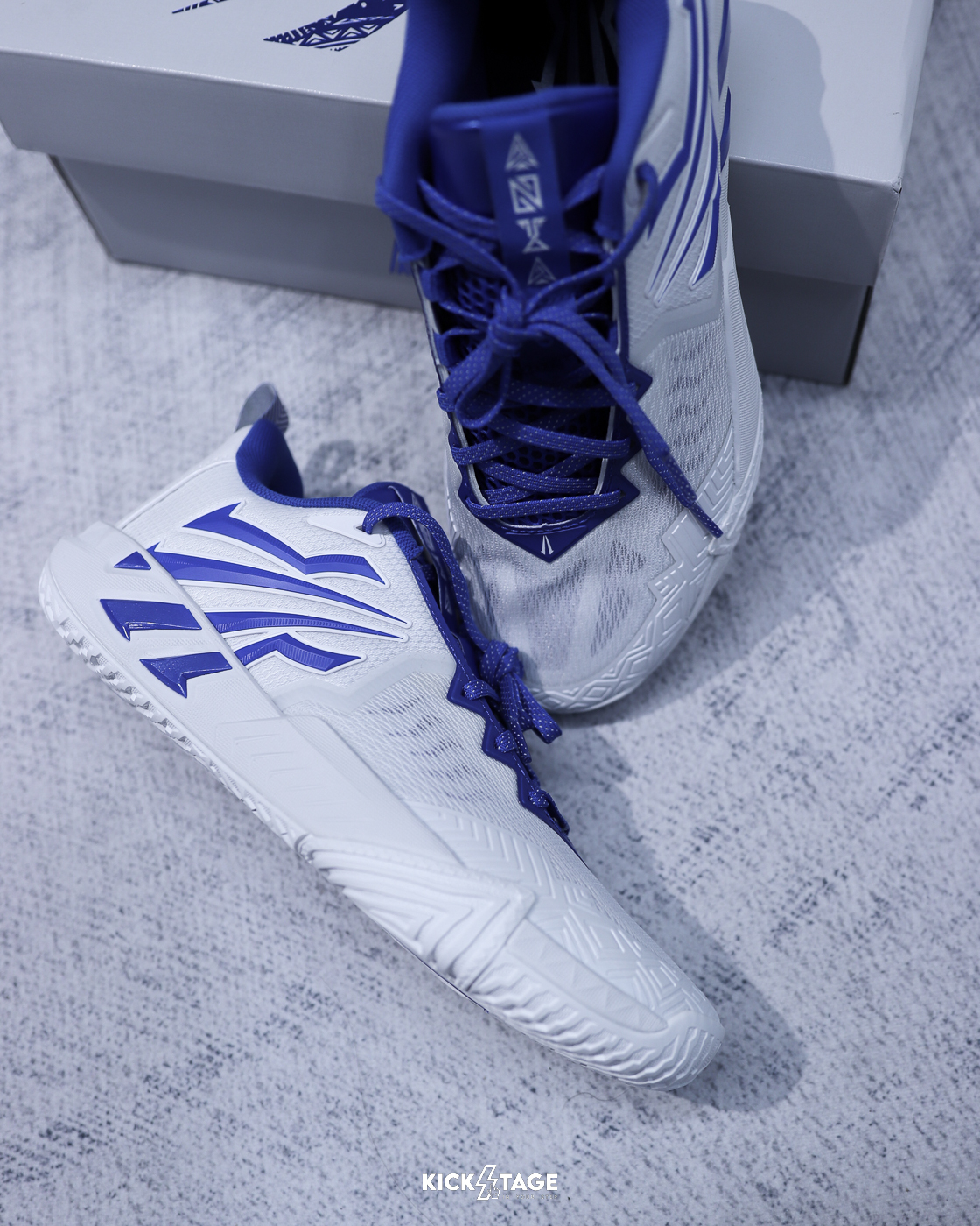 （連線代購商品）男鞋 ANTA KAI TEAM 2 達拉斯 白藍 緩震 耐磨 籃球鞋 實戰鞋【112621622-5】Kyrie Irving  歐文2