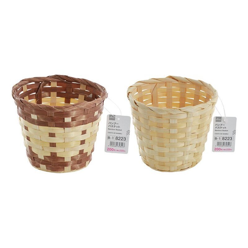 竹製收納籃/13×13×11cm