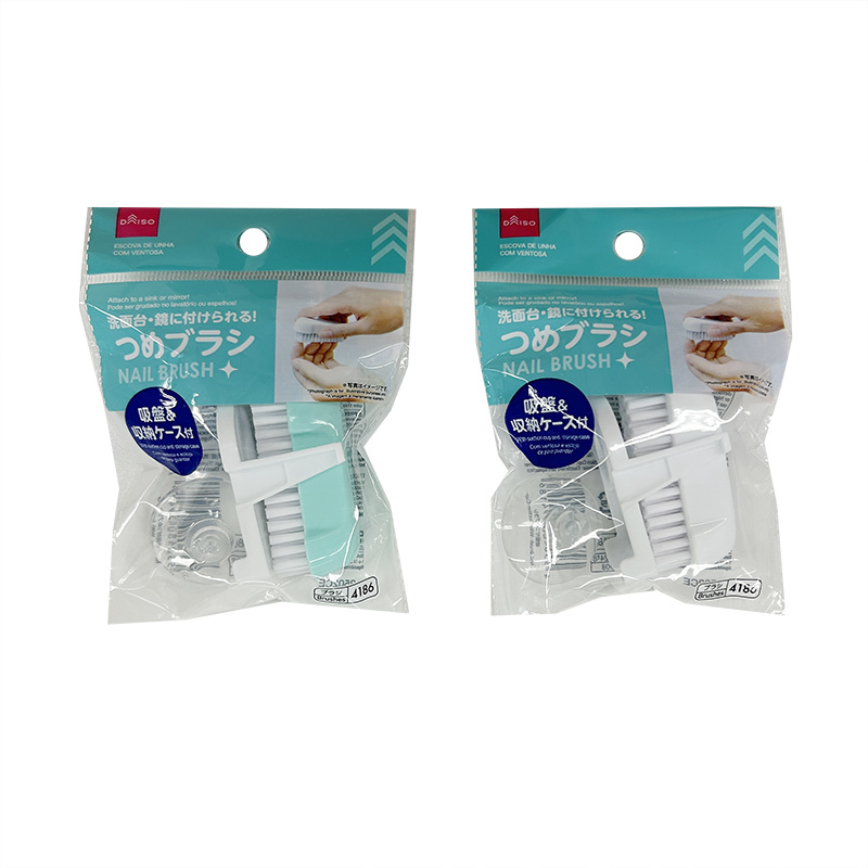 指甲清潔刷/附吸盤 2.8×6.1×2.7cm