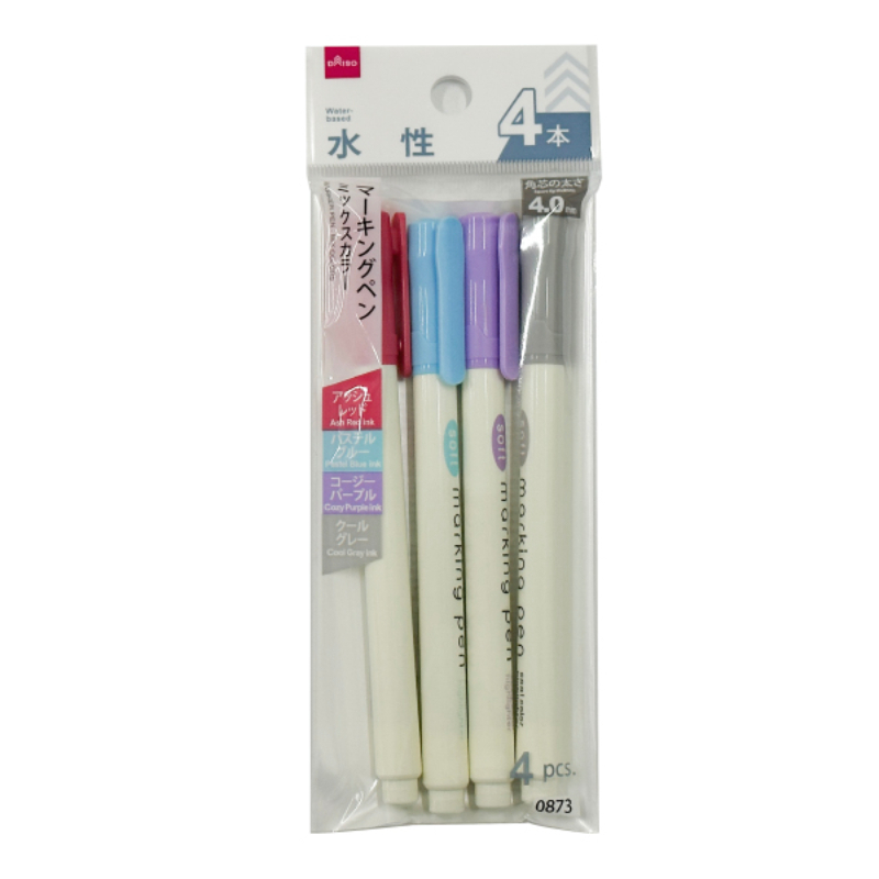 水性螢光筆/混色 4入