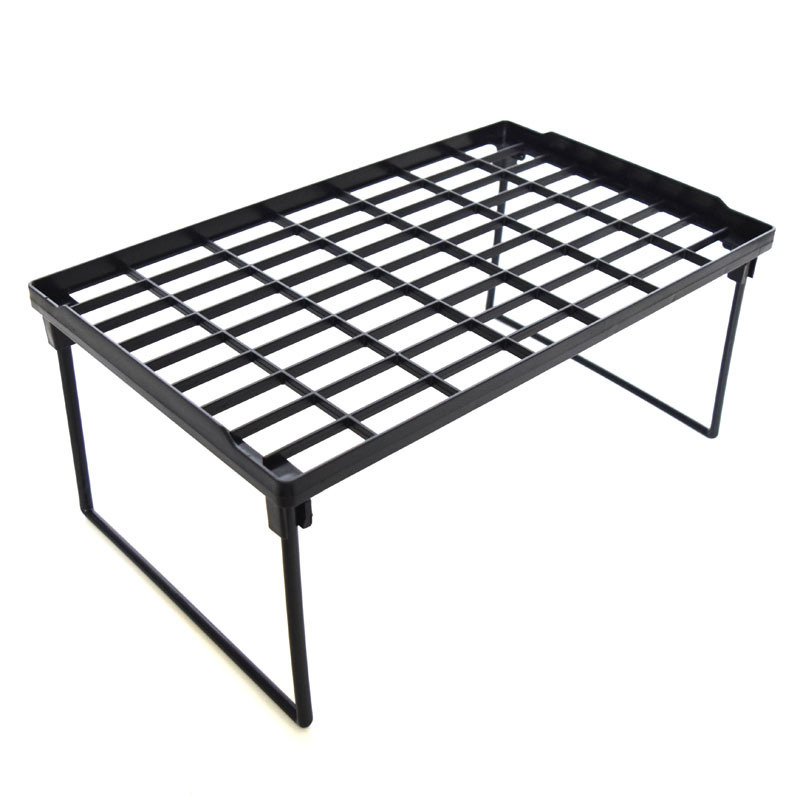 廚房折疊置物架/黑 39.5×17.7×24.1cm