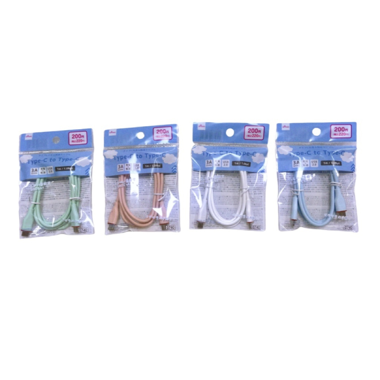 雙Type-C傳輸充電線/1M