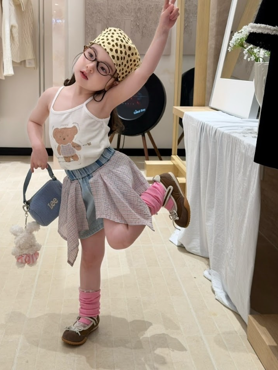 BYC04B045BL 日系摩登淺藍牛仔層次短褲