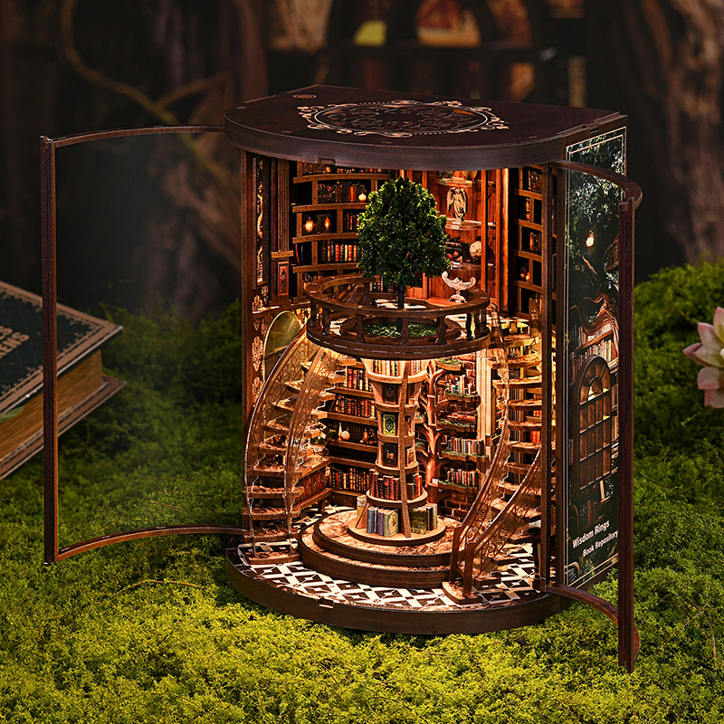 【官網限定】精品藝術博物館系列｜袖珍拼圖書擋架《智慧年輪．書庫》【預計5月中後陸續發貨】