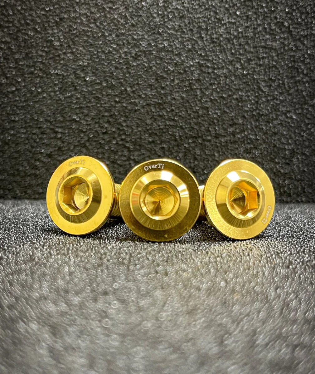 【OVER TI】 六代勁戰 水冷BWS AUGUR FORCE2.0 NMAX B8R 鈦合金 碟盤螺絲 套裝組