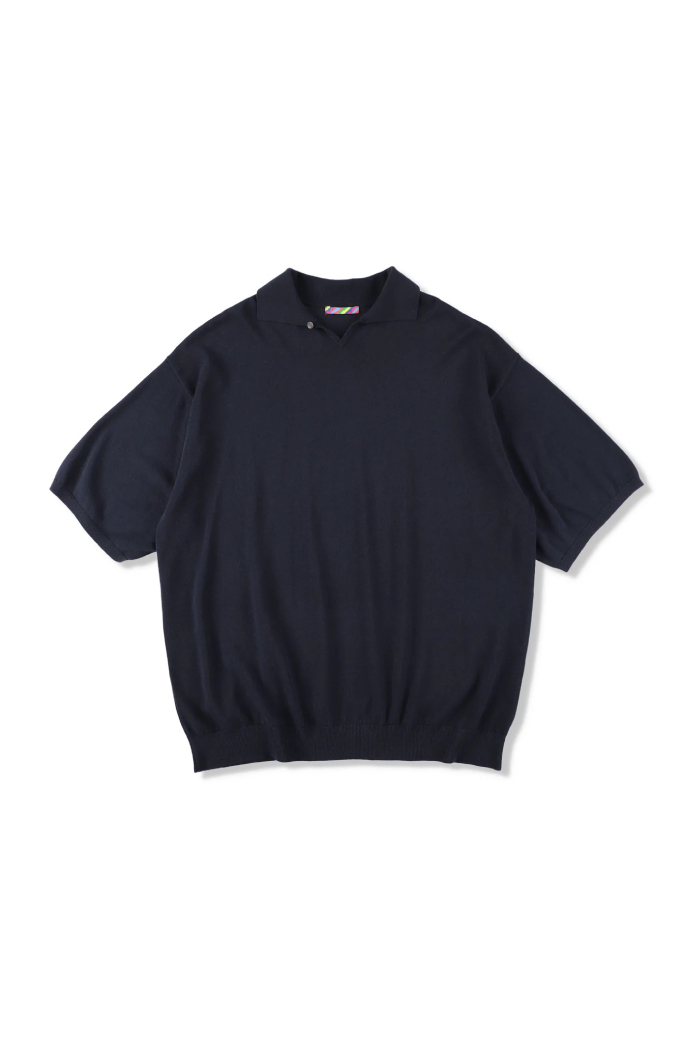 IS-NESS KNITTED POLO SHIRT
