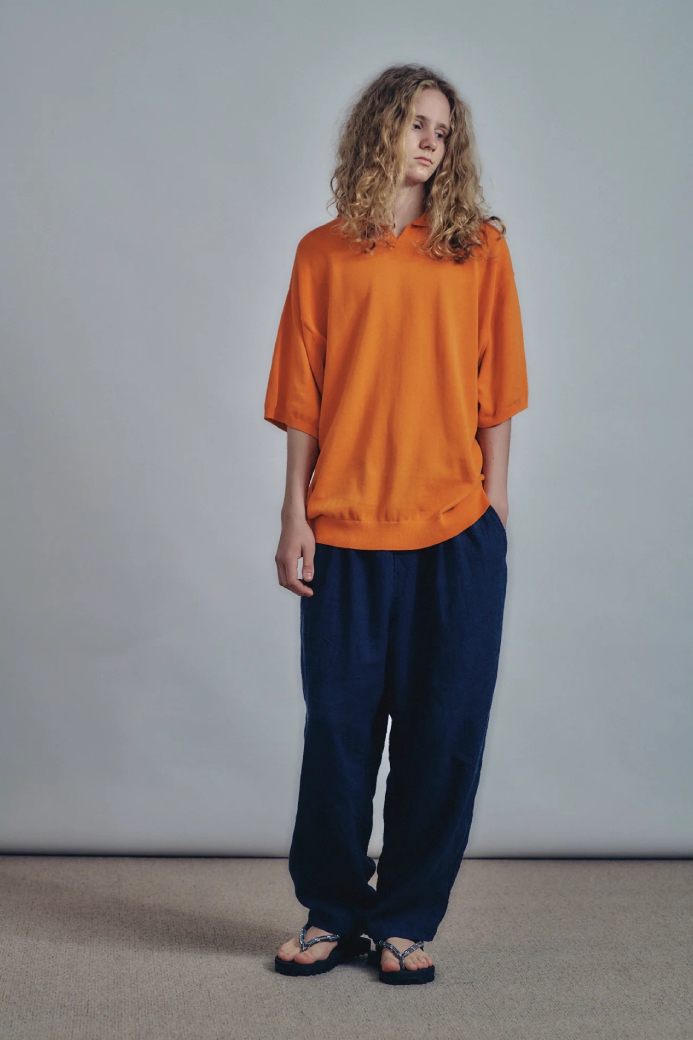 IS-NESS KNITTED POLO SHIRT