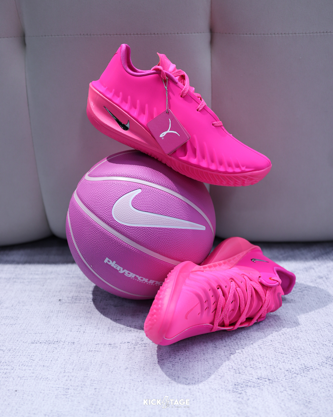 NIKE EVERYDAY PLAYGROUND 8P 粉色 橡膠 防滑 耐磨 6號球 籃球【N100449862106】BBASKETBALL