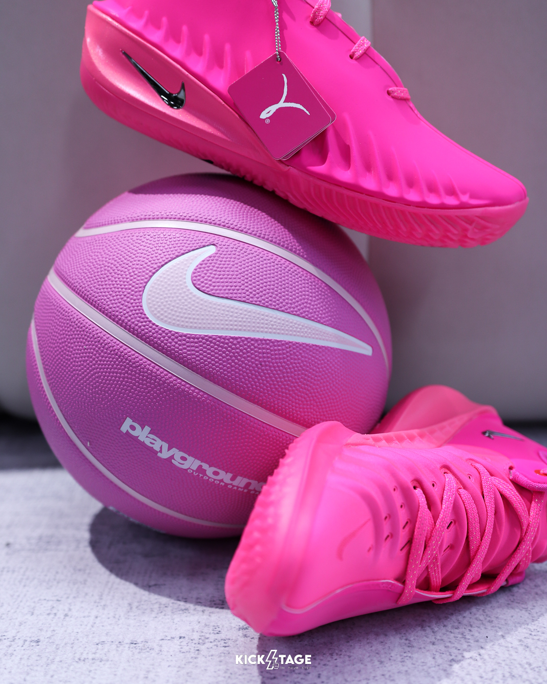 NIKE EVERYDAY PLAYGROUND 8P 粉色 橡膠 防滑 耐磨 6號球 籃球【N100449862106】BBASKETBALL