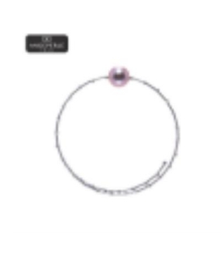 CF9109  天使之泪 S925银 淡水珍珠爱迪生紫 珠手镯   TSJ676