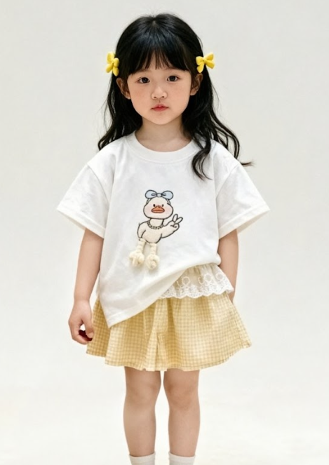 BYC04SE053YW  萌趣時尚快樂小鴨套裝