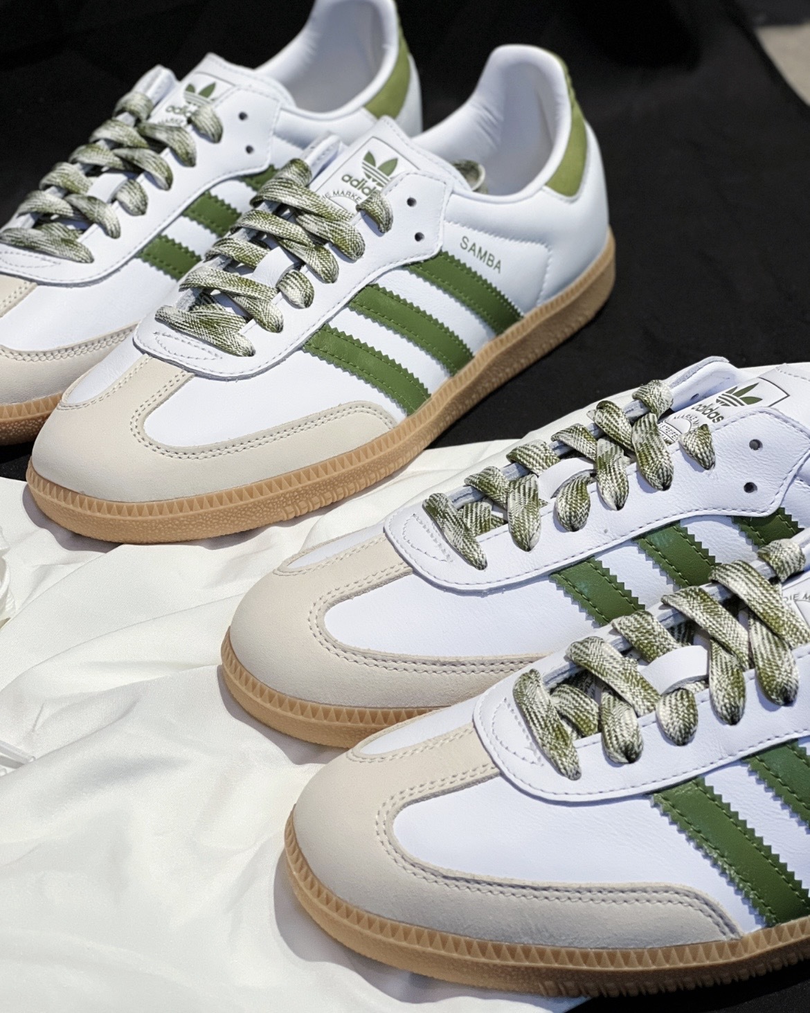 (預訂) Adidas Samba OG - White Tech Olive Gum