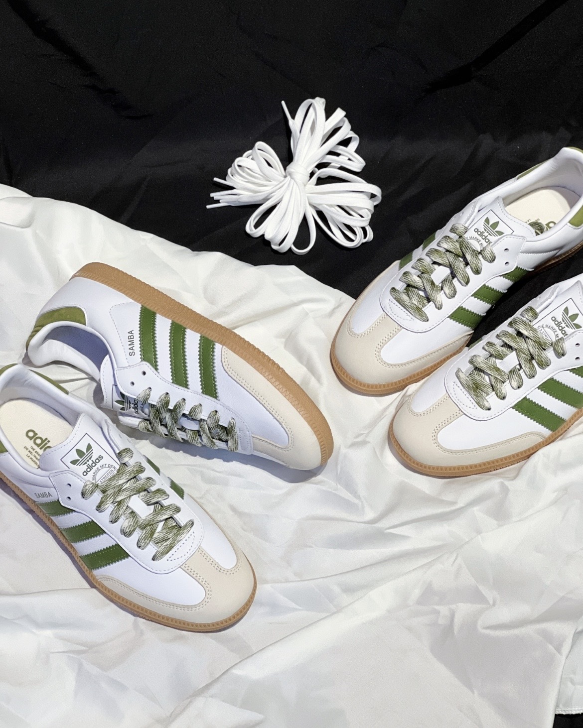 (預訂) Adidas Samba OG - White Tech Olive Gum
