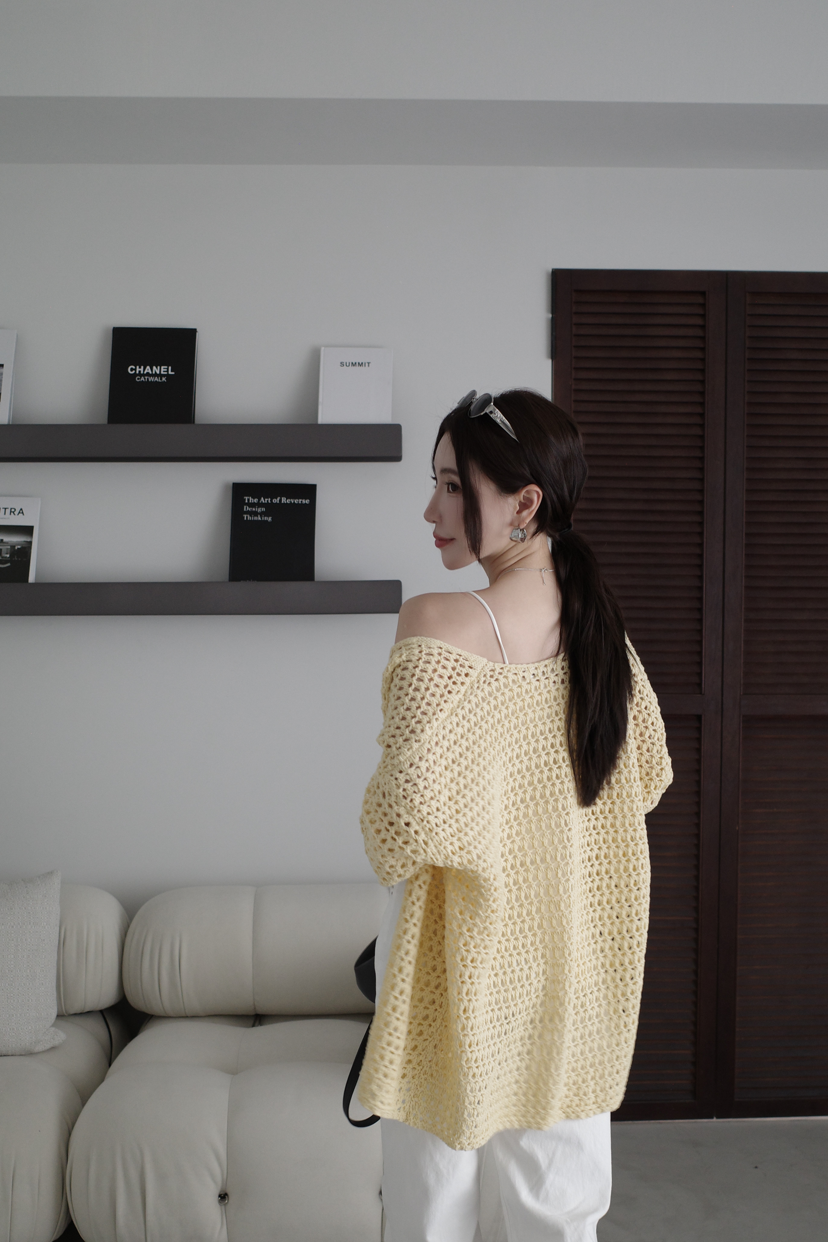 (預購)#AN20 洞洞鉤織罩衫(藍/黃/白/粉)