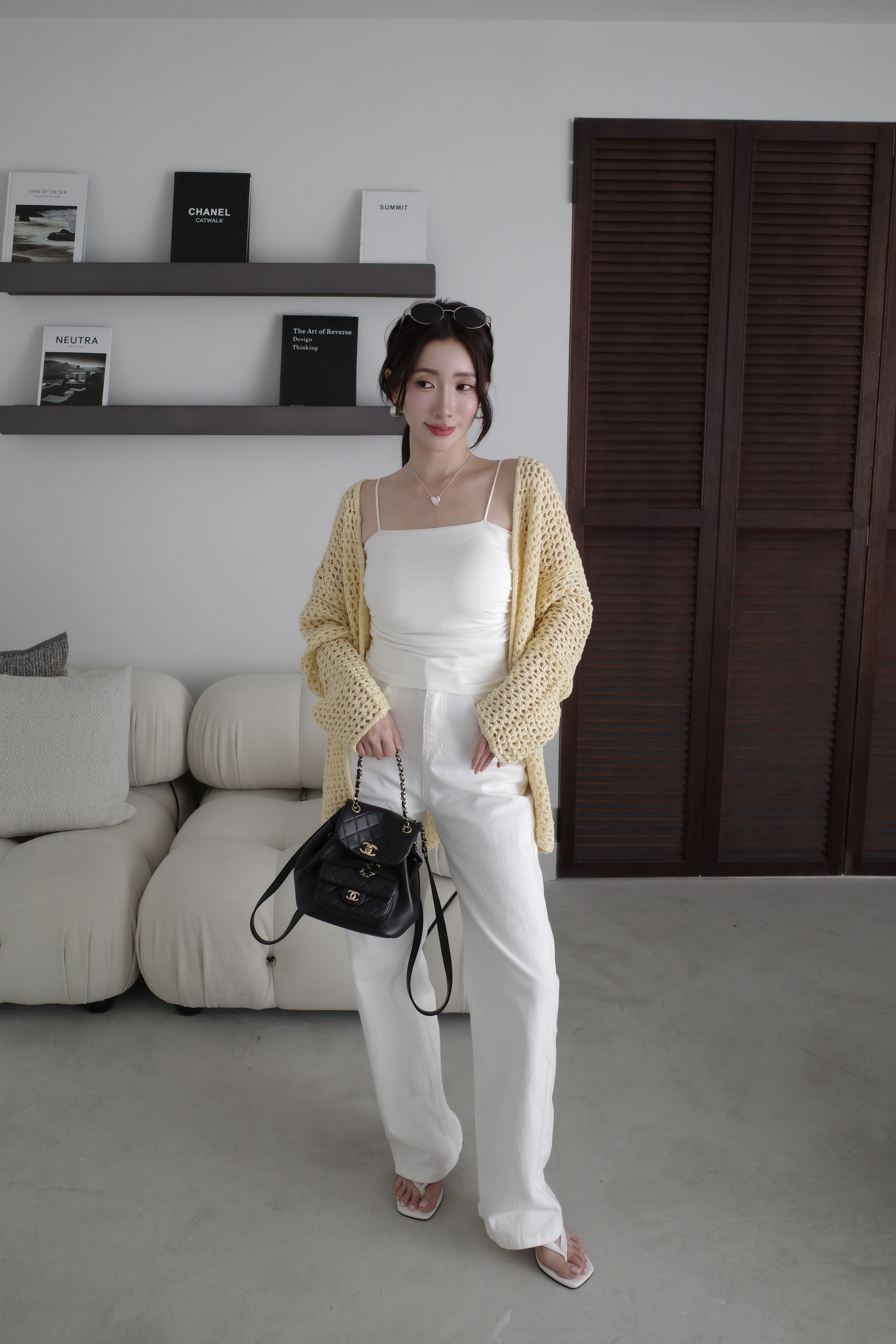 (預購)#AN20 洞洞鉤織罩衫(藍/黃/白/粉)