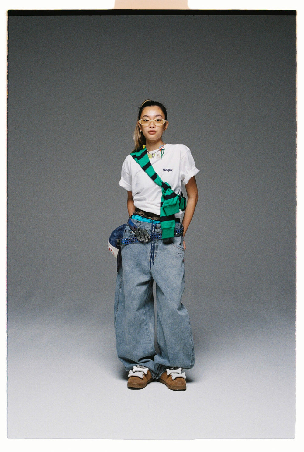 2026SS 9090 Bullet Logo Denim Buggy Pants 子彈 彎刀褲 牛仔褲 長褲 現貨 NN2111