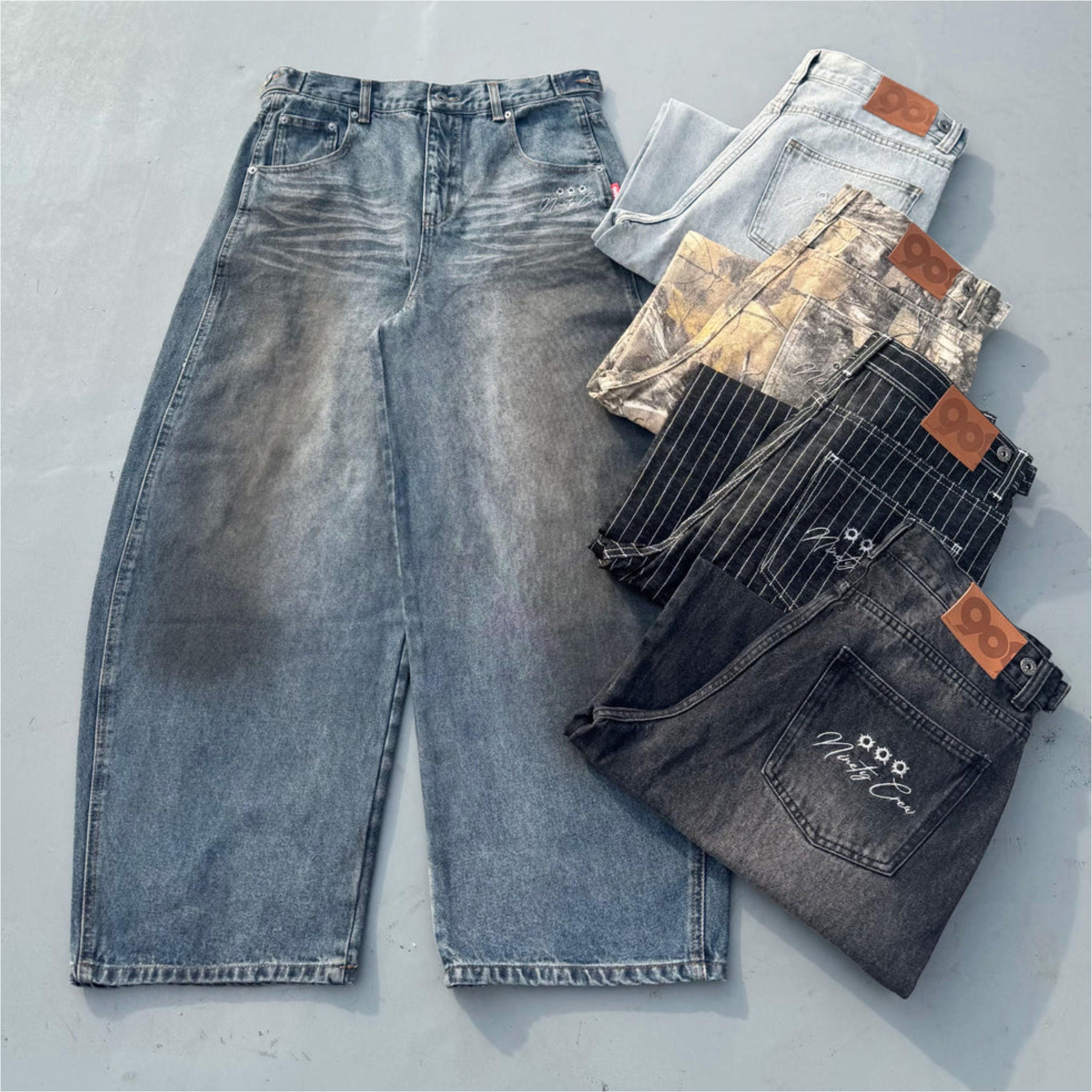 2026SS 9090 Bullet Logo Denim Buggy Pants 子彈 彎刀褲 牛仔褲 長褲 現貨 NN2111