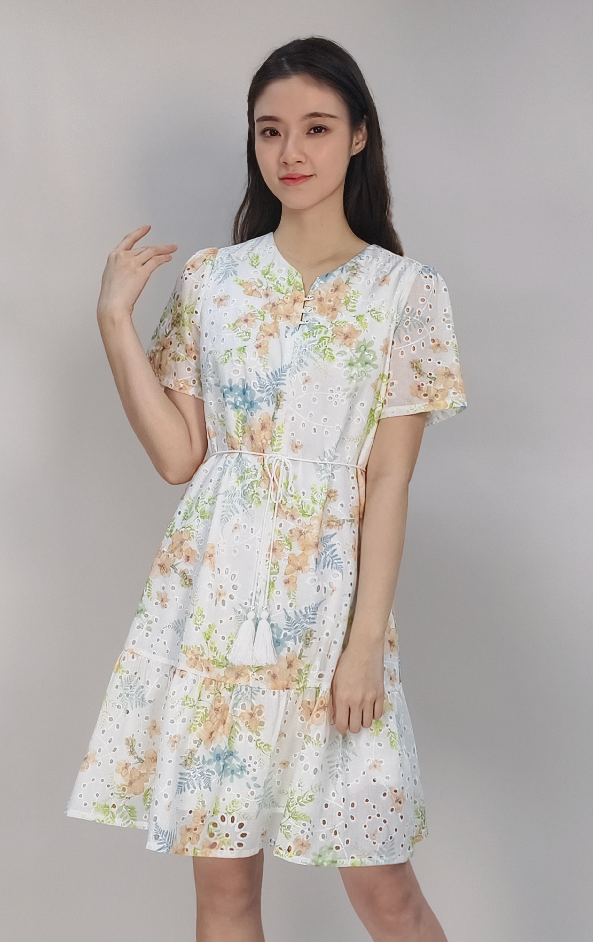 Floral Cutout Dress OP0662