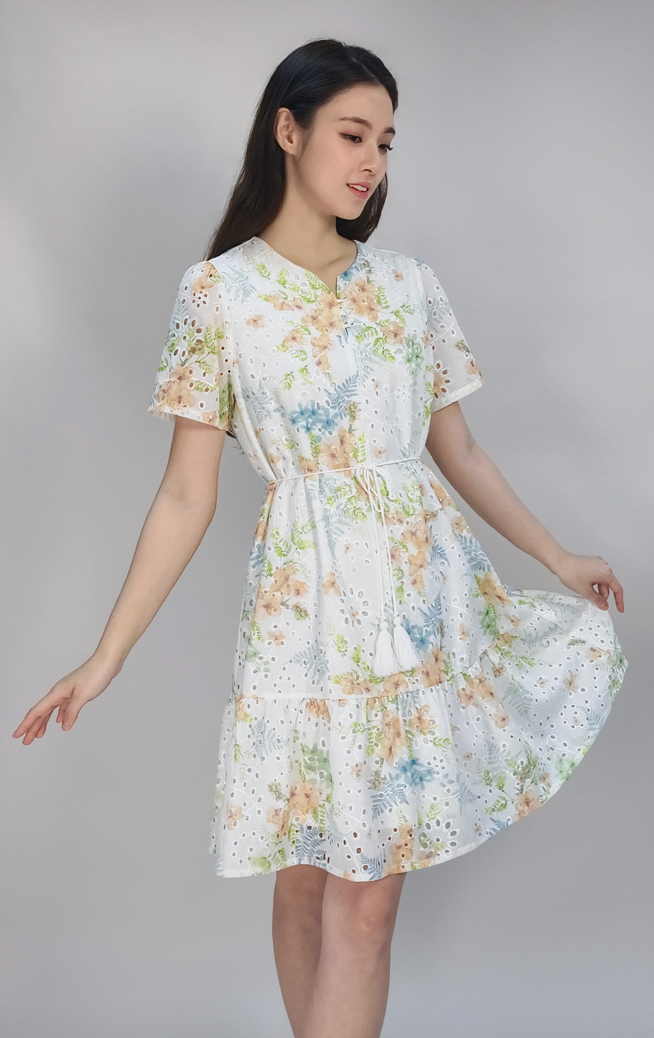 Floral Cutout Dress OP0662