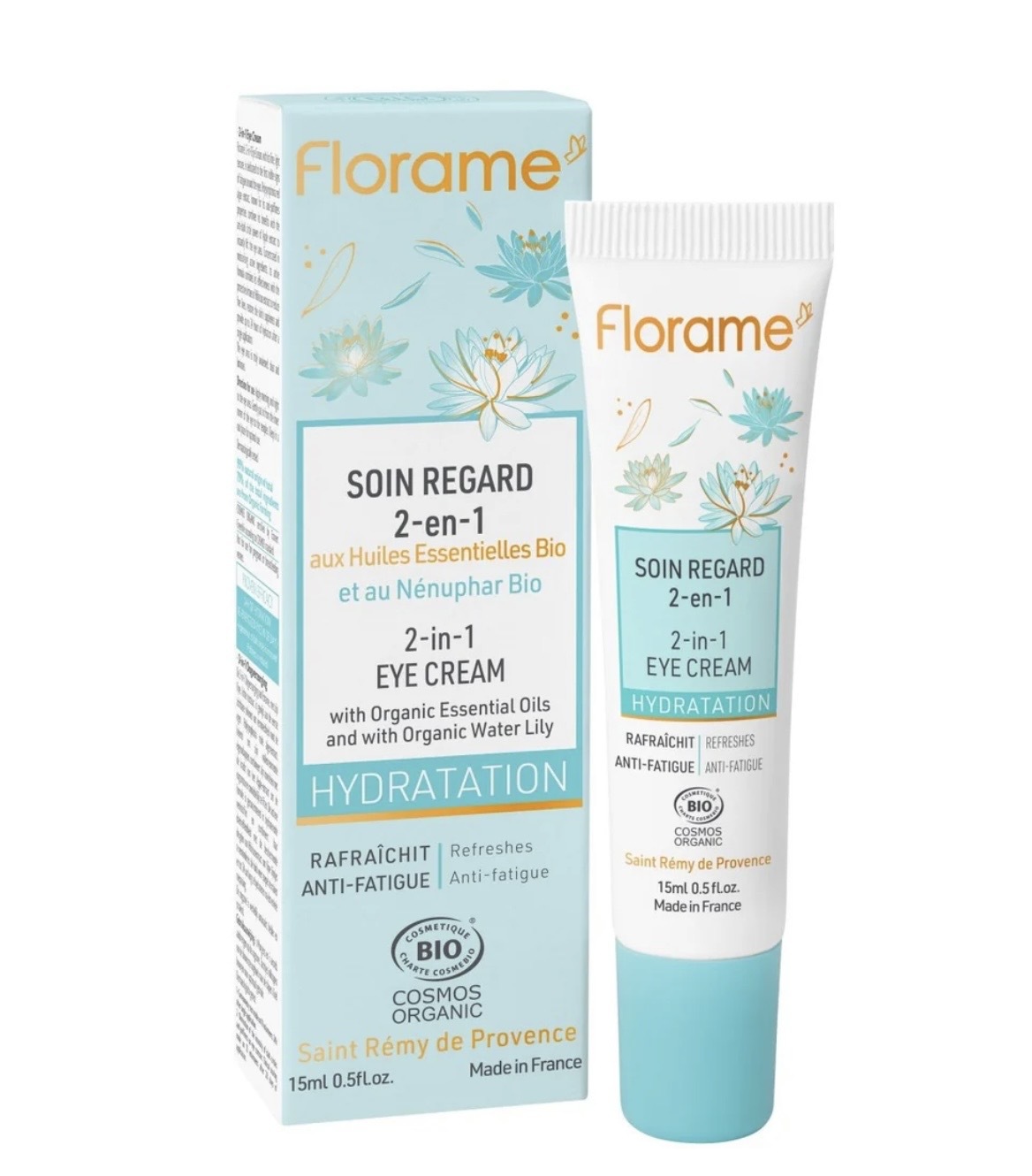 FLORAME Hydratation 2-in-1 Eye Cream 有機睡蓮雙重保濕眼霜 [15ml]