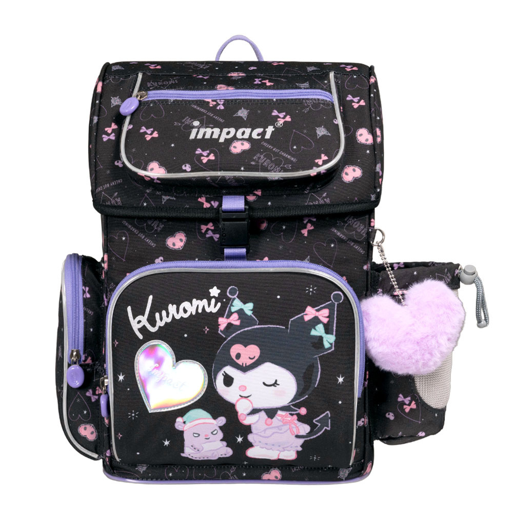 【IMPACT】怡寶   酷洛米Kuromi -懸浮磁扣護脊書包-黑色 IMKU7061BK